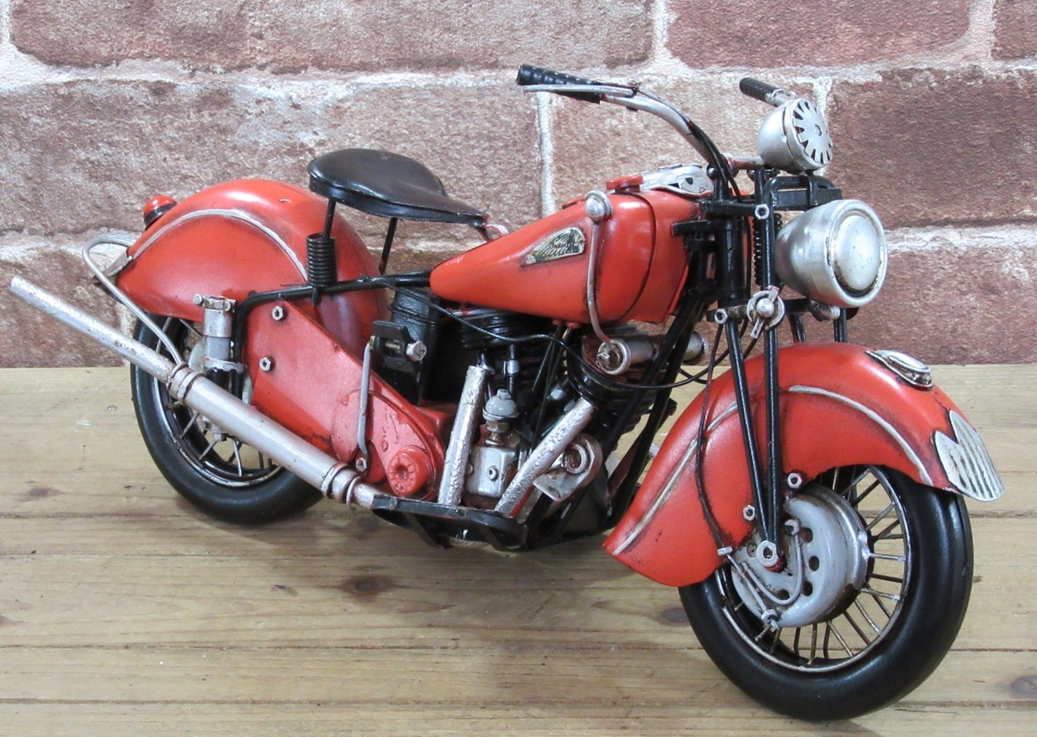 Toyo Sekisou Tin Ornament (Motorcycle Orange) 27542 : Amazon.sg: Home